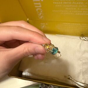 Kendra Scott Ari Emilie Heart Band Ring in Silver, size 7 NWT